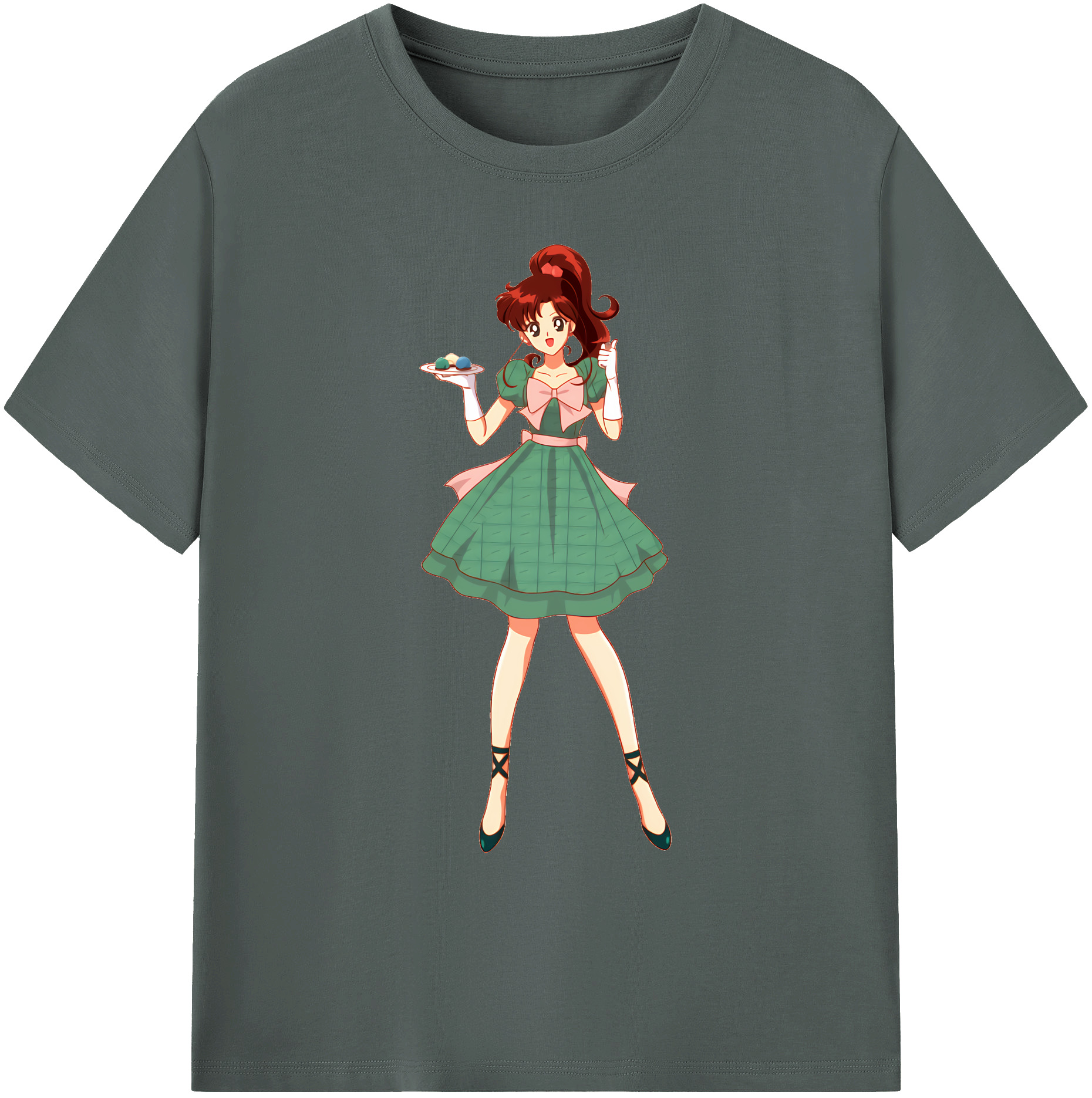 （画像用） 美少女戦士セーラームーン 木野 まこと きの まこと Sailor Moon Kino Makoto （セーラージュピター；Sailor Jupiter） 綿100％ メンズ半袖Tシャツ｜肌触りやわらか＆通気性